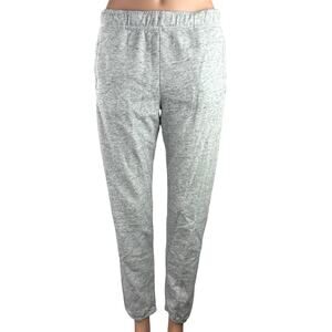 Monrow Women's Gray Elastic Waist Tapered Sweat pants Jogger Trouser Pants S